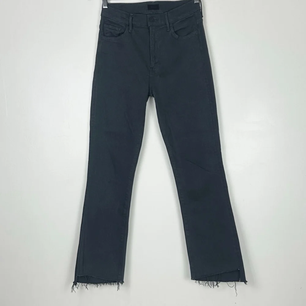 MOTHER Gray Ankle Cropped Jeans - Picture 7 of 11